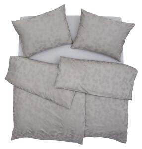 Obliečky ELEGANT PLUS eukalyptus kakaová bežný 1x paplón 140x200 + 1x vankúš 70x90 cm