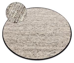 Koberec NEPAL 2100 kruh, vlnený, obojstranný, prírodný, natural/grey