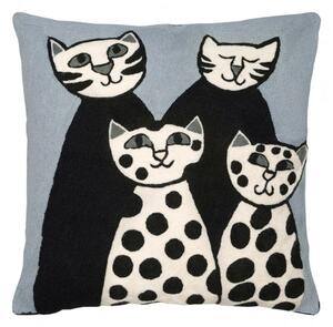 Dekoračný návlek ART WOOL cat family 45x45 cm