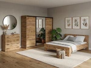 Spálňa NEJBY BARNABA PREMIUM 250K s posteľou 160x200 cm s vyšším čelom, dub wotan