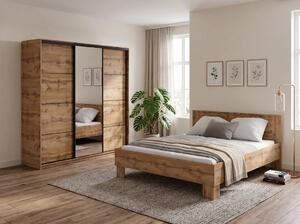 Spálňa NEJBY BARNABA PREMIUM 200 s posteľou 160x200 cm s vyšším čelom, dub wotan