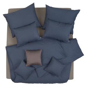 Obliečky KLASIK PLUS UNI sivo-modrá Štandardný 1x paplón 140x200 + 1x vankúš 70x90 cm