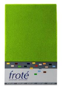 Prestieradlo FROTÉ zelená 90x200 cm (na matrac do výšky 25 cm)