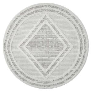 Dekorstudio Moderný okrúhly koberec LINDO 8853 - béžový Priemer koberca: 120cm