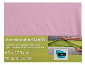 Detské prestieradlo/chránič SMART ružová 60x120 cm