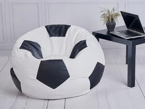 Detský sedací vak PUFA Football XXL 90 cm Farba: čierna-sivá