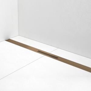 ESS R-line Clean Color - Sprchový žľab 1200 mm, kompletná sada, kartáčovaný bronz RLCED1200BBR