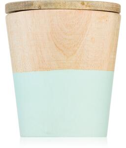 Wax Design Wood Candle Green Tea vonná sviečka 9 cm
