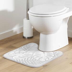 Svetlosivá WC kúpeľňová predložka 45x45 cm Amber – douceur d'intérieur