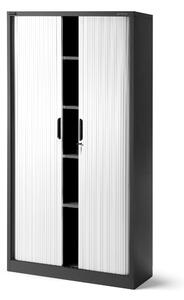JAN NOWAK Kovová skriňa so žalúziovými dverami model DAMIAN 900x1850x450, antracitovo-biela