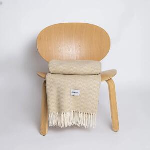 Vlnená deka z merino vlny Liora - Beige Sand
