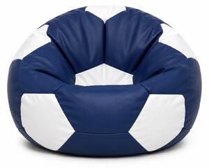JAKS Sedací vak futbalová lopta tmavo modro biela