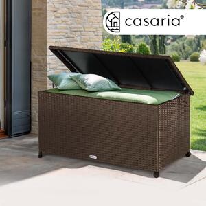 Úložný box s kolieskami 370 L - hnedý