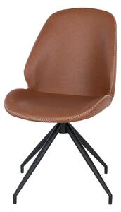 Jedálenská stolička MUNTI hnedá/čierna