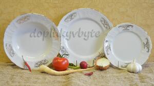 Bernadotte ivory IV tanierová súprava 18-dielná (Súprava pre 6 osôb)