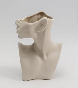 Body Art váza béžová 18 cm