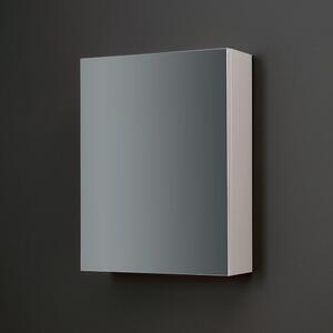 Kúpeľňové úložné Zrkadlo S Jednými Dvierkami Biele 45 Cm