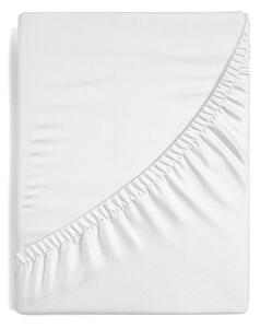 EUROFIRANY Pohodlné prestieradlo z mäkkého bavlneného makrosatínu 220 cm x 200 cm biela 100% bavlnený satén Rozmery textílií: 220 cm x 200 cm x 30 cm