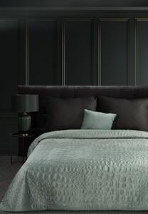 Dekorstudio Jednofarebný zamatový prehoz na posteľ SALVIA7 šalviovozelený Rozmer prehozu (šírka x dĺžka): 220x240cm