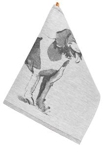 Lapuan Kankurit Ľanová utierka Koira 46x70, sivo-čierna