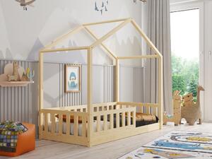 Detská posteľ domček Emily 1 - 90 x 200 cm/sivá