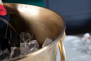 Chladič na šampanské ROAL 40 cm - zlatá