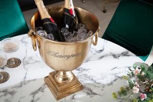 Chladič na šampanské ROAL 40 cm - zlatá