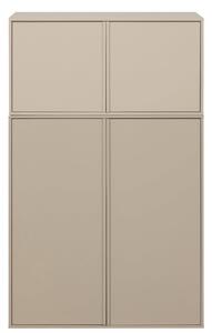 Krémová modulárna skriňa z borovicového dreva 100x150 cm Daily – vtwonen