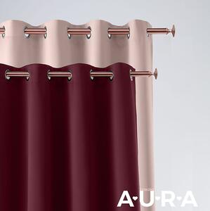 Bordový záves jednofarebný Aura 140x260cm