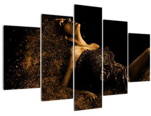 Obraz - Žena zo zlata (150x105 cm)