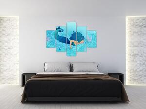 Obraz - Morská panna (150x105 cm)