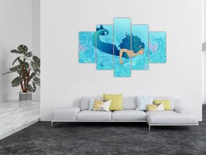 Obraz - Morská panna (150x105 cm)