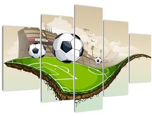 Obraz - Futbalové ihrisko (150x105 cm)