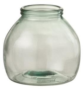 Sklenená váza z recyklovaného skla Huggo - Ø 21*20 cm - J-Line by Jolipa