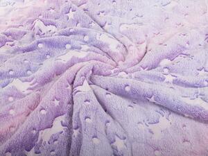 Verk Svietiaca deka Soft Dreams Stars, 150 x 180 cm fialová