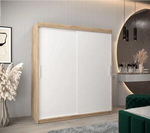 Skriňa s posuvnými dverami v šírke 180 cm TIMEA - dub sonoma / biela