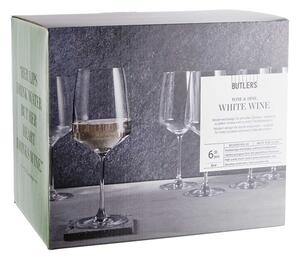 WINE & DINE Sada pohárov na biele víno 520 ml 6 ks