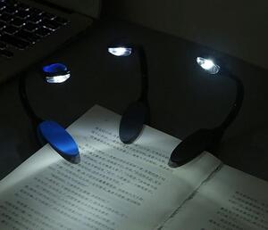 APT ZD20C LED stolná lampička s klipom modrá