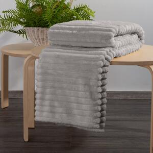 Dekorstudio Deka SOFT s reliéfnym vzorom a 3D efektom v béžovej farbe Rozmer deky: 70x160cm