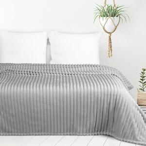 Dekorstudio Deka SOFT s reliéfnym vzorom a 3D efektom v striebornej farbe Rozmer deky: 70x160cm
