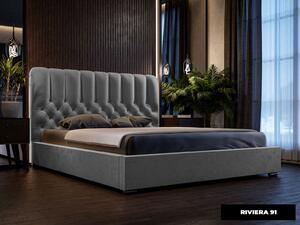 - Luxusná čalúnená posteľ PERLA ROZMER: 120 x 200 cm, TYP ROŠTU: DREVENÝ ROŠT