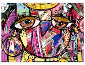 Obraz - Street art - sova (70x50 cm)