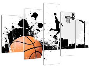 Obraz - Hráč basketbalu (150x105 cm)