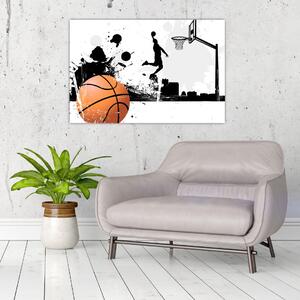 Obraz - Hráč basketbalu (90x60 cm)