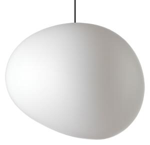 Závesné svietidlá Foscarini, Gregg media, stmievateľné, Biela, Obývacia izba, Sklo, Dizajnový