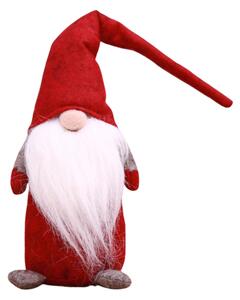 Vianočný škriatok HAPPY GNOME 44 cm, červený