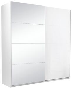 SKRIŇA S POSUVNÝMI DVERAMI, biela, 200/210/62 cm MID.YOU - Skrine, Online Only