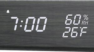 Verk 01771 Multifunkčné digitálne hodiny s teplomerom čiernej
