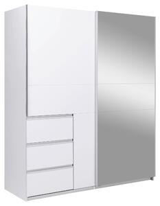 SKRIŇA S POSUVNÝMI DVERAMI, biela, 175/210/61,5 cm P & B - Skrine, Online Only