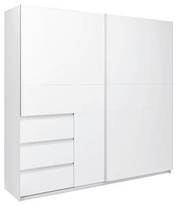 SKRIŇA S POSUVNÝMI DVERAMI, biela, 215/210/61,5 cm P & B - Skrine, Online Only